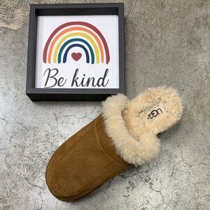 UGG Tan Shearling Mules